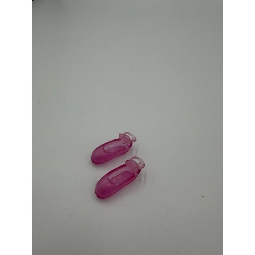 Vintage 80's Barbie Doll Pink Ballerina Ballet Dance Shoes Slippers, Strap  Rare